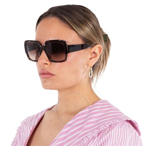 prada pr 21xs 2au6s1|Prada Brown Gradient Square Ladies Sunglasses PR 21XS .